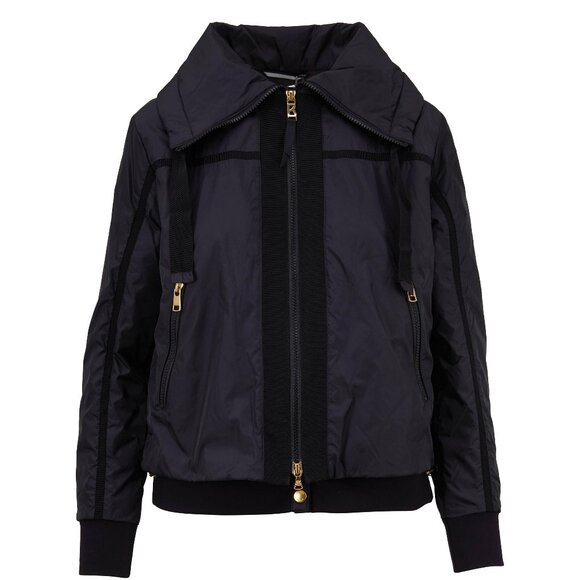 Bogner Mala Black Tech Bomber Jacket - Size 10 Women's - Picture 1 of 15